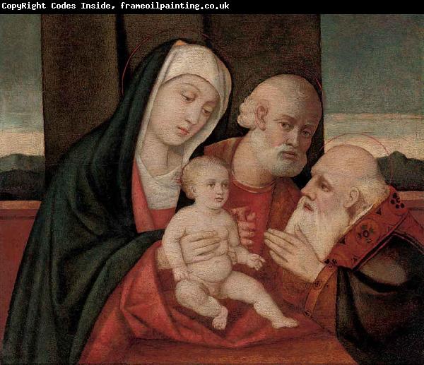 Giovanni Bellini La Sacra Famiglia con un santo